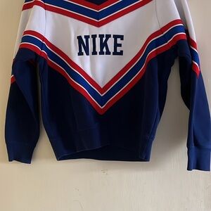 Nike Men's Bold Blue and Red Crewneck Sweater